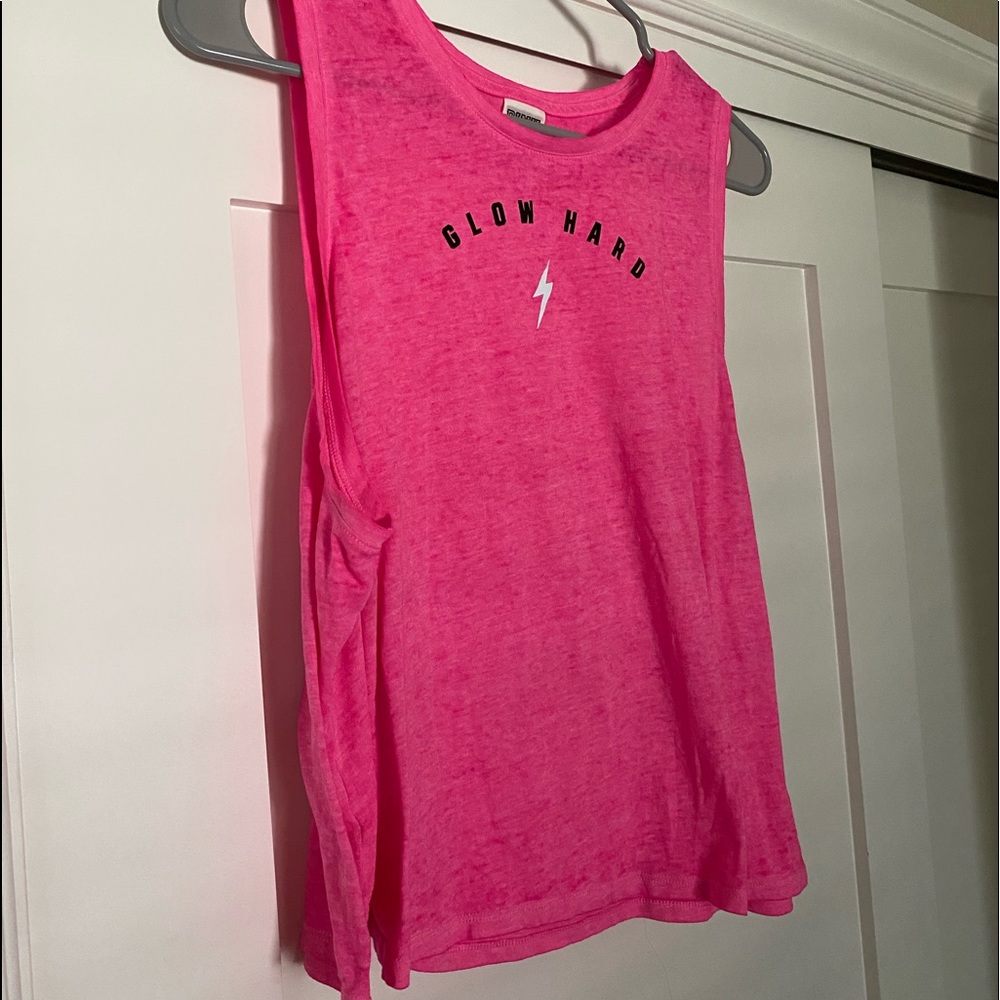 PINK crop workout tank